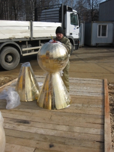 Изготовление шаров мечетей